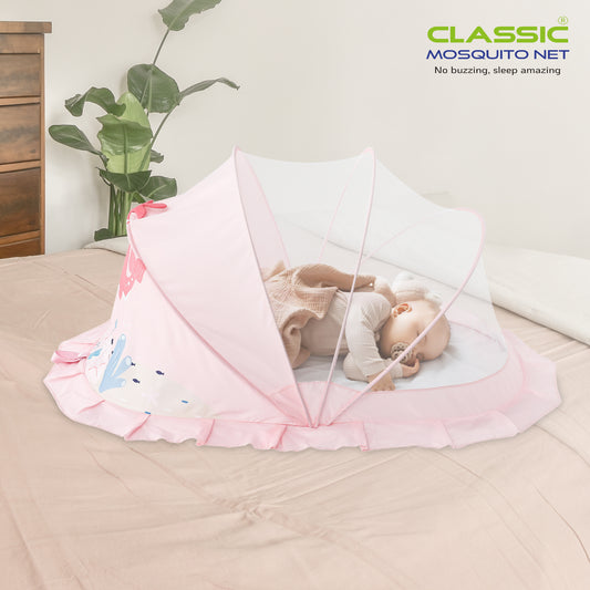 Mosquito Net for Baby |Dolphin Print|Bottomless Net for Infants (0 to 24 Months)