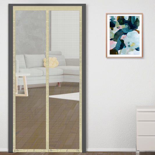 Fiberglass Magnetic Mosquito Net for Door- Ivory