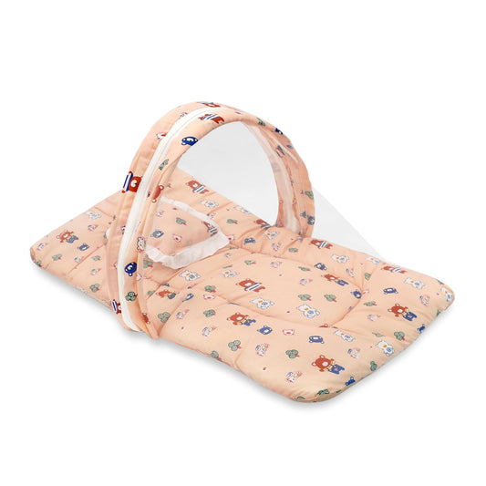 2 in 1 Baby Mosquito Net with Cotton Bed |For 0-12 Months
