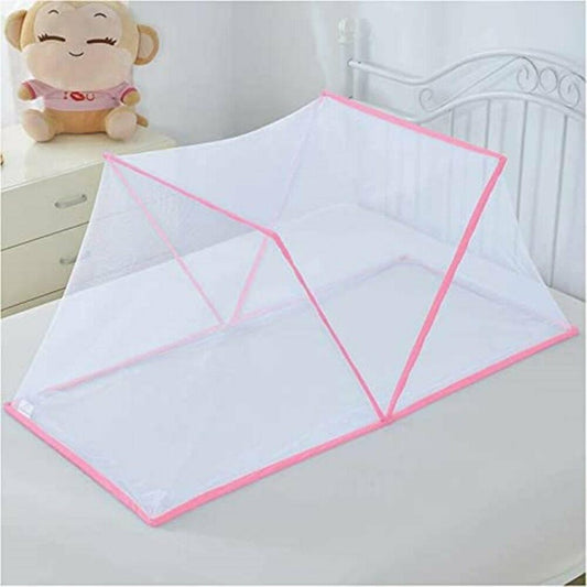 Mosquito Net for Baby Bottomless Net for Infants, Babies & Toddlers for Safe & Easy Use - Pink