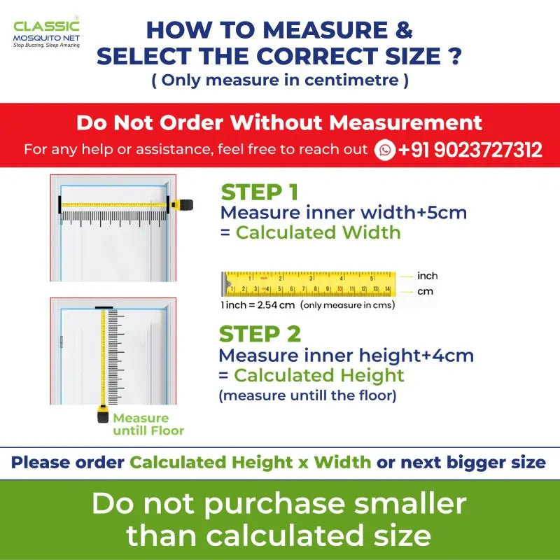 Classic Mosquito Net for Door – Customizable Fiberglass Net