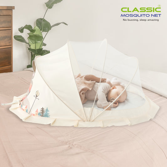 Mosquito Net for baby | Teddy design|Bottomless Net for Infants (0 to 24 Months)