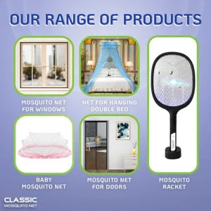 Mosquito Net for Double Bed/Queen Size(200x170x140cms)-Full Pink