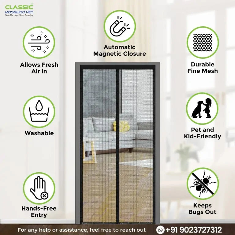 Classic Mosquito Net for Door – Customizable Fiberglass Net