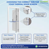 AC Curtain Magnetic by Classic Mosquito Net|Thermal Insulated Screen - Customizable Polyester Net (Made-to-Order: Non-Returnable)