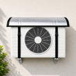 Evafly Premium Aluminium AC Outdoor Protector Cover | lightweight | All-Weatherproof, Heat-Resistant Split AC Protector For 1.5 / 2 Ton Outdoor Units | Enhances Performance & Durability | 109×50 cm