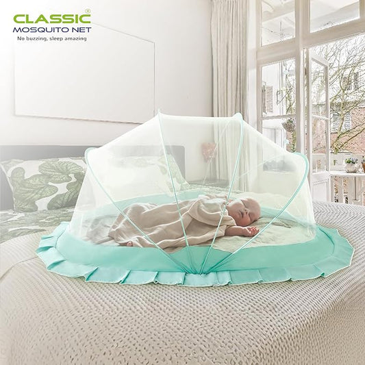 Mosquito Net for Baby | Bottomless Net for Infants (0 to 24 Months) - Ocean Green