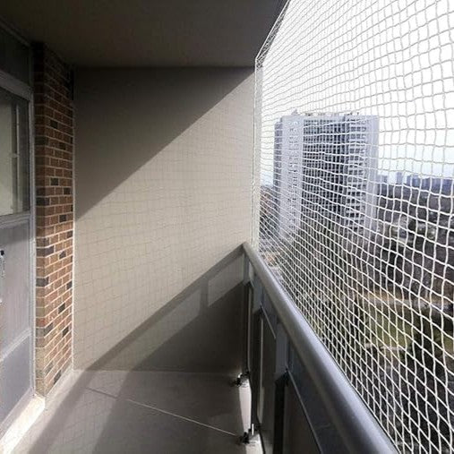 Bird Net for Balcony- White - 5X9 FT