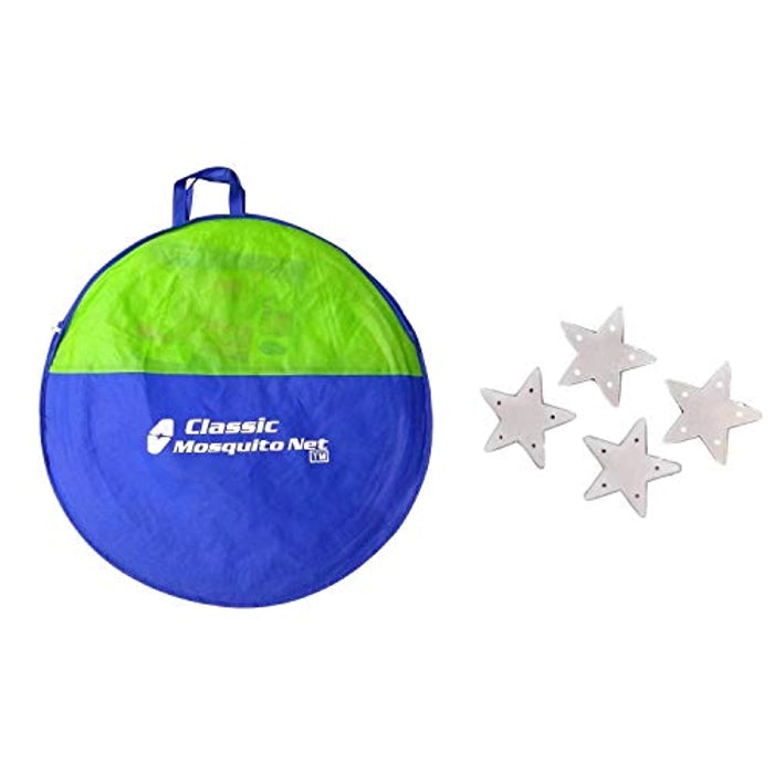 Mosquito Net Cover, Bag and Star Patches Only (4 Pair), Pack of 1