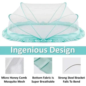 Mosquito Net for Baby | Bottomless Net for Infants (0 to 24 Months) - Ocean Green