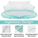 Mosquito Net for Baby | Bottomless Net for Infants (0 to 24 Months) - Ocean Green
