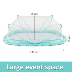 Mosquito Net for Baby | Bottomless Net for Infants (0 to 24 Months) - Ocean Green