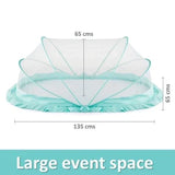 Mosquito Net for Baby | Bottomless Net for Infants (0 to 24 Months) - Ocean Green