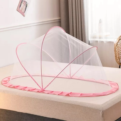 Mosquito Net for Baby | Bottomless Net for Infants (0 to 24 Months)- Pink