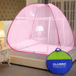 Mosquito Net for Double Bed/Queen Size(200x170x140cms)- Pink