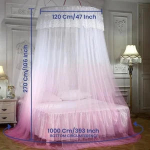 Pink 2 in 1 Machardani for Double Bed, Coloured, Super King Size