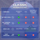 Mosquito Net for Double Bed/King Size(200x200x145cms)- Pink