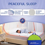 Mosquito Net for Double Bed/King Size(200x200x145cms)- Orange