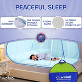 Mosquito Net for Double bed/King Size (200x200x145cms)- Full Blue