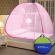 Mosquito Net for Double Bed/Queen Size(200x170x140cms)-Full Pink