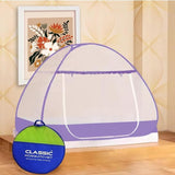 Premium Mosquito Net for Single Bed(200x120x130cms)-  Purple