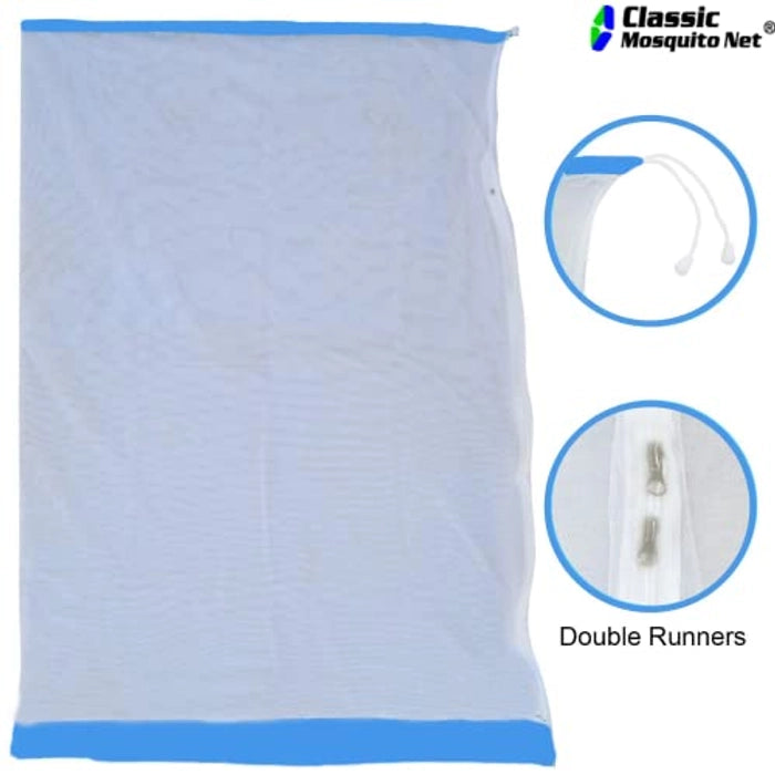 Jhula Mosquito Net for 0-3 Year Baby, Baby Cradle Swing with Side Zip Opening