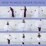 Premium Mosquito Net for Double Bed/King Size(200x200x145cms)- White