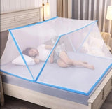 Mosquito Net for Single Bed/5G Foldable (200x100x80cms)- Blue