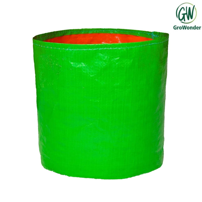 GroWonder Plant Bags for Home Garden, 18x18 inches, 230 GSM Strong, Terrace Gardening Vegetable Planting Pots, Woven Fabric Leafy Fruits Growing Containers , Pack of 1