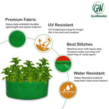 GroWonder Plant Bags for Home Garden, 18x18 inches, 230 GSM Strong, Terrace Gardening Vegetable Planting Pots, Woven Fabric Leafy Fruits Growing Containers , Pack of 1