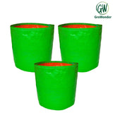 GroWonder Grow Bags 12x12 inches, Leafy Vegetable Planting Pots, 230 GSM Strong, Pack of 3