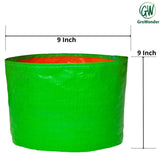 GroWonder Planters, 9X9 inches, Grow Bags for Terrace Garden Vegetable Planting Pots, Woven Fabric Leafy Fruits Growing gamlas - Pack of 1
