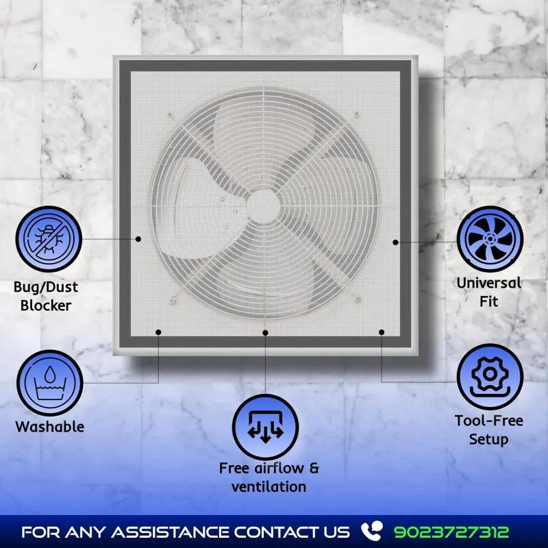 Bird Net Fan Mosquito Net for Exhaust Fan | Pre-Stitched – Classic Mosquito Net