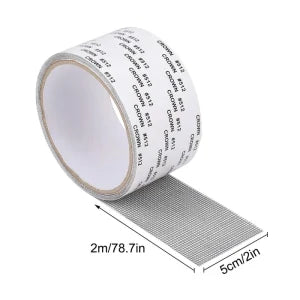 Mosquito Net Patch Repair Tape Self-Adhesive, Window Net and Insect Mesh Patch Tape for Torn Nets