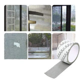 Mosquito Net Patch Repair Tape Self-Adhesive, Window Net and Insect Mesh Patch Tape for Torn Nets