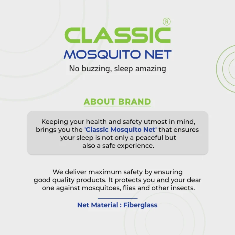 Classic Mosquito Net Window Mosquito Net 120 GSM Fiberglass - Image 2